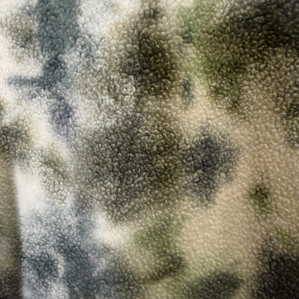 Feat Unisex Tie-Dye Crewneck Blanket Blend Olive and Charcoal Loungewear Sz XL - Picture 3 of 10